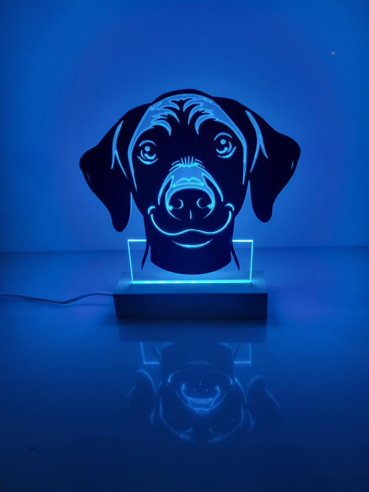 Dog Head LED Lamp