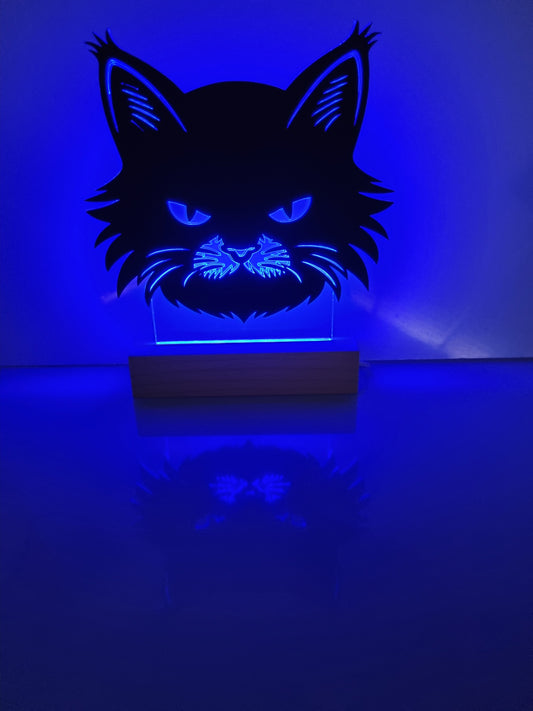 Cat Head LED Lamp